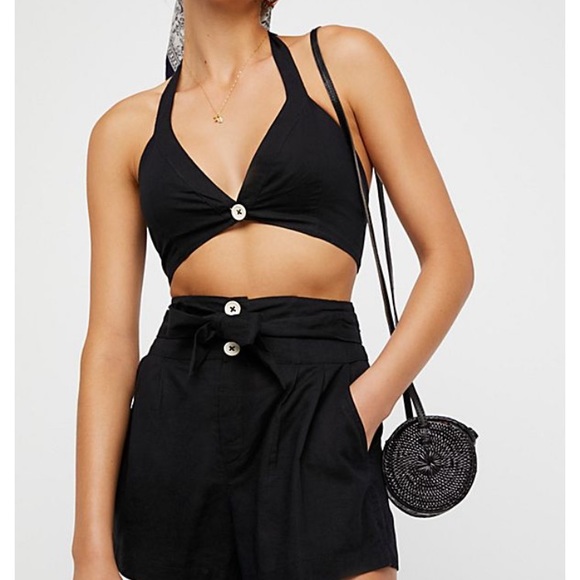 Free People Dresses & Skirts - New it takes two FP crop top shorts set